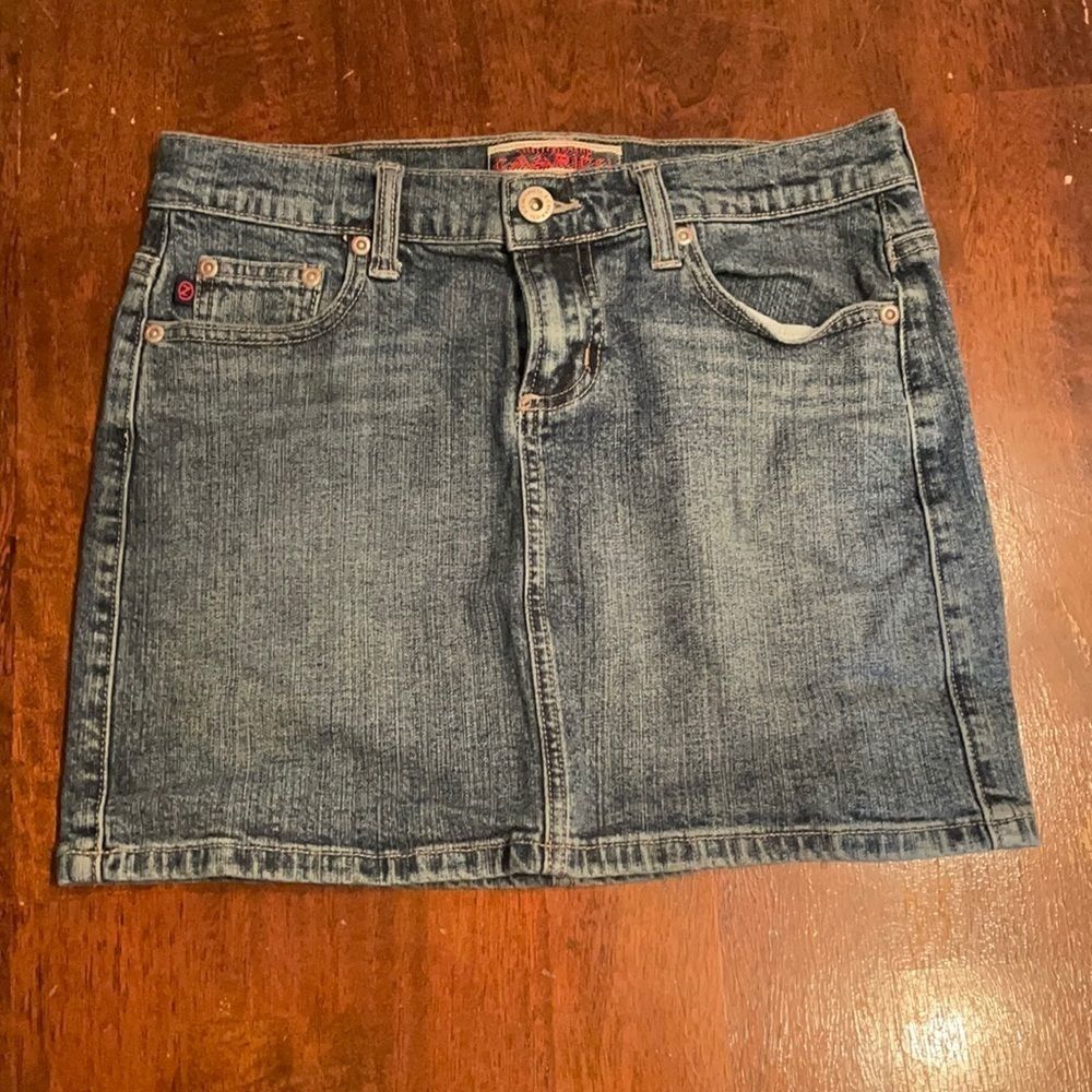 Blue Tight Denim Short Mini Skirt